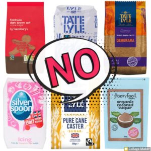 No sugar for low carb pantry - illustration
